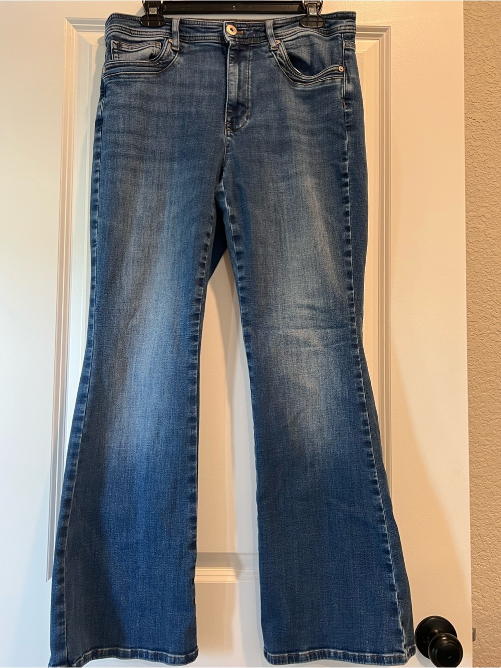 J. Jill Medium Wash High Rise Flare Jeans
